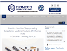 Tablet Screenshot of pioneerserviceinc.com